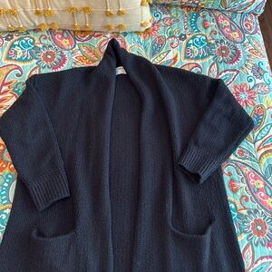 Black Duster cardigan Petite
